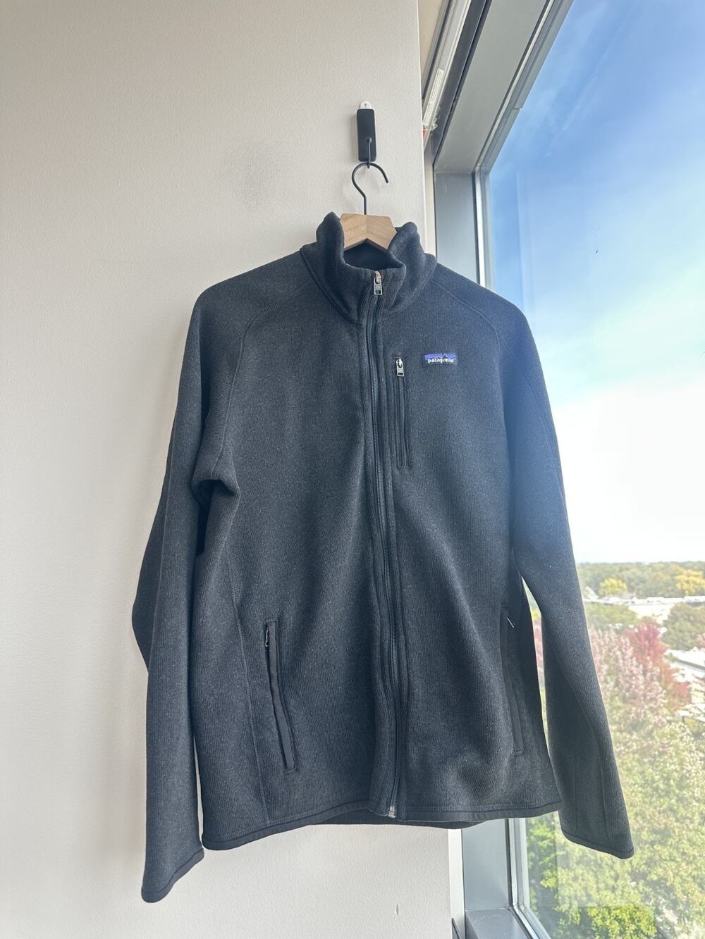 Patagonia Men’s Better Sweater Fleece Jacket Black Full Zip Jacket Sz L